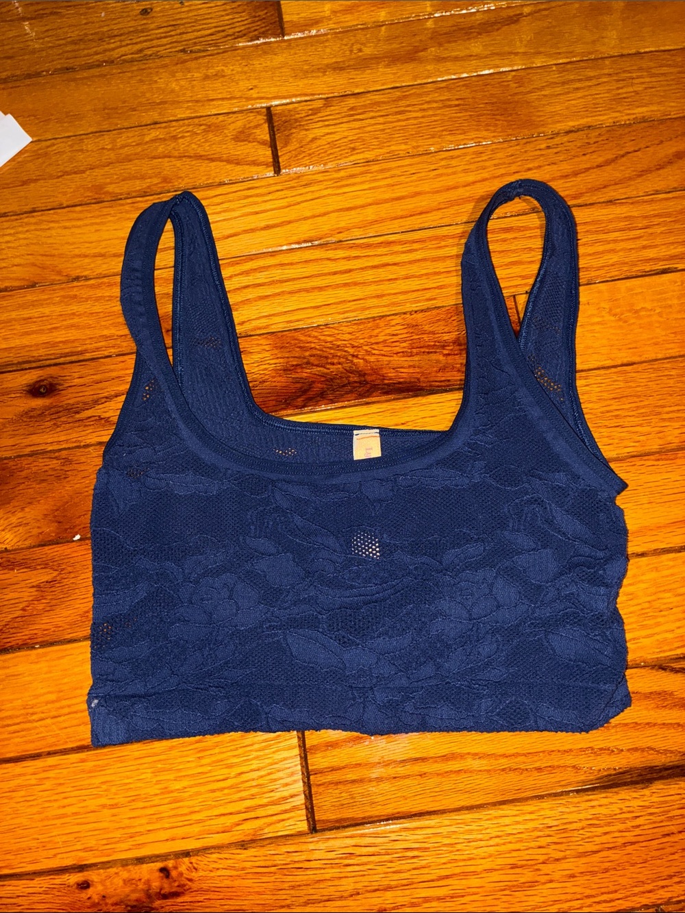Anthropologie lyrebird Lace-Overlay Navy Bralette - Women's Intimates